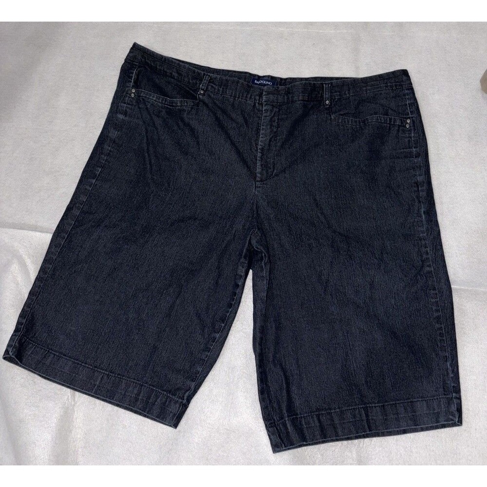 Bandolino Denim Bermudas Size 22w Dark Wash Women's Jean Shorts Ivette